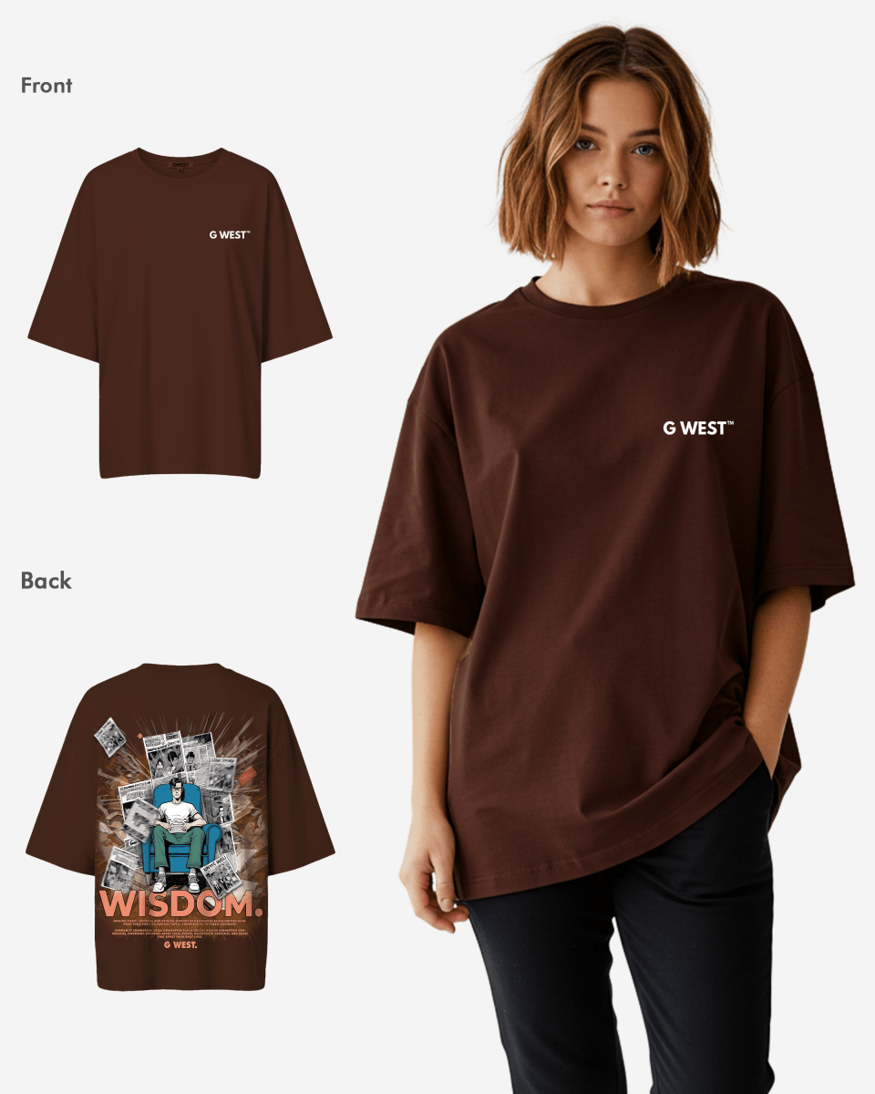 G West Oversized Library T Shirt  - WOMEN