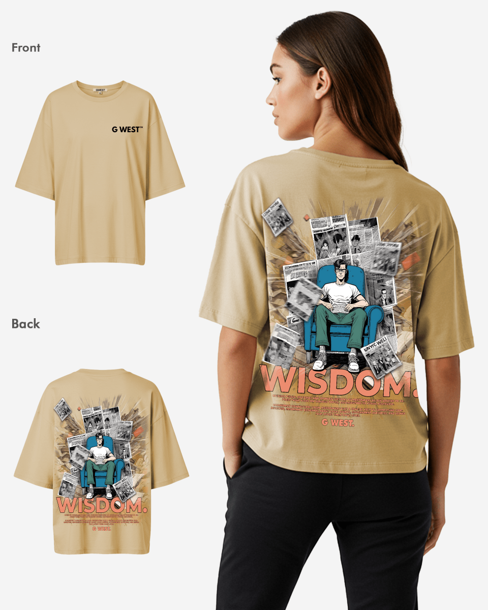 G West Oversized Library T Shirt  - WOMEN