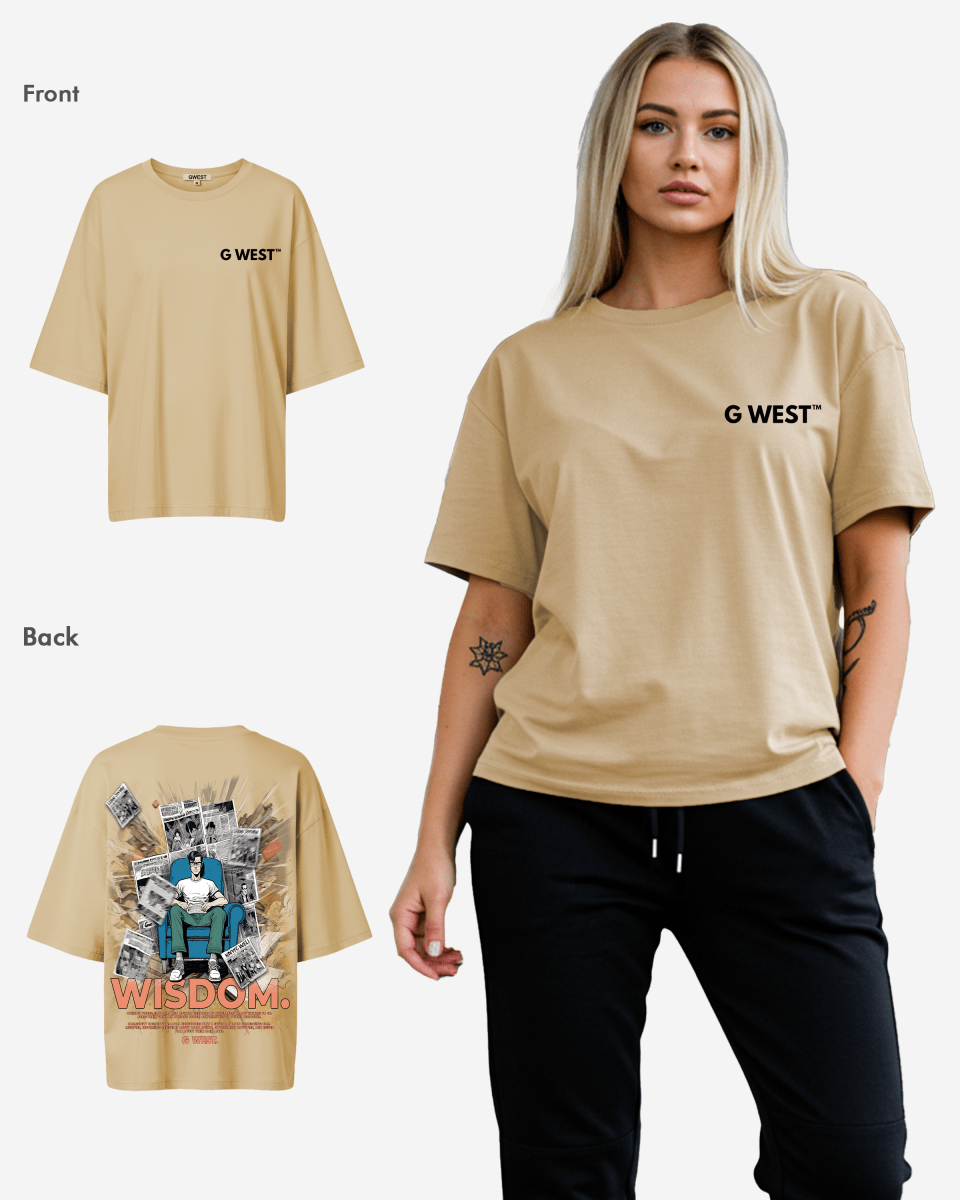 G West Oversized Library T Shirt  - WOMEN