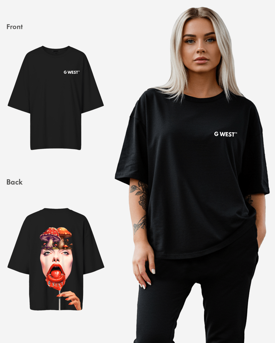 G West Oversized Lollipop Mushroom Oversized Tee - WOMEN