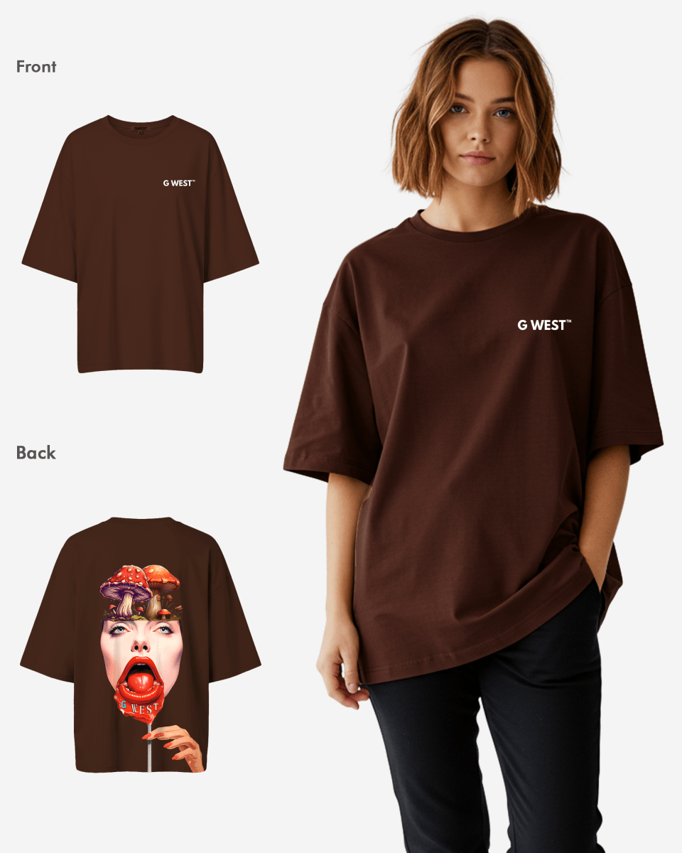 G West Oversized Lollipop Mushroom Oversized Tee - WOMEN