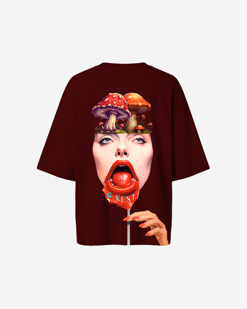 G West Oversized Lollipop Mushroom Oversized Tee - WOMEN