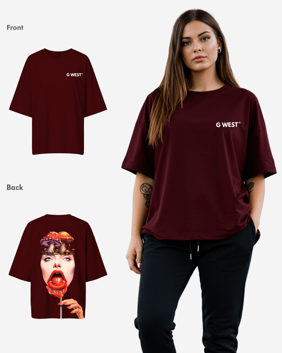 G West Oversized Lollipop Mushroom Oversized Tee - WOMEN