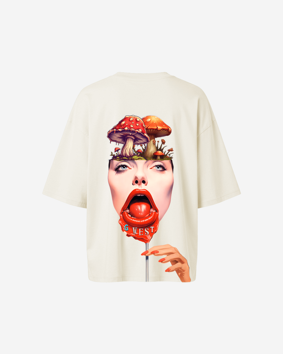 G West Oversized Lollipop Mushroom Oversized Tee - WOMEN