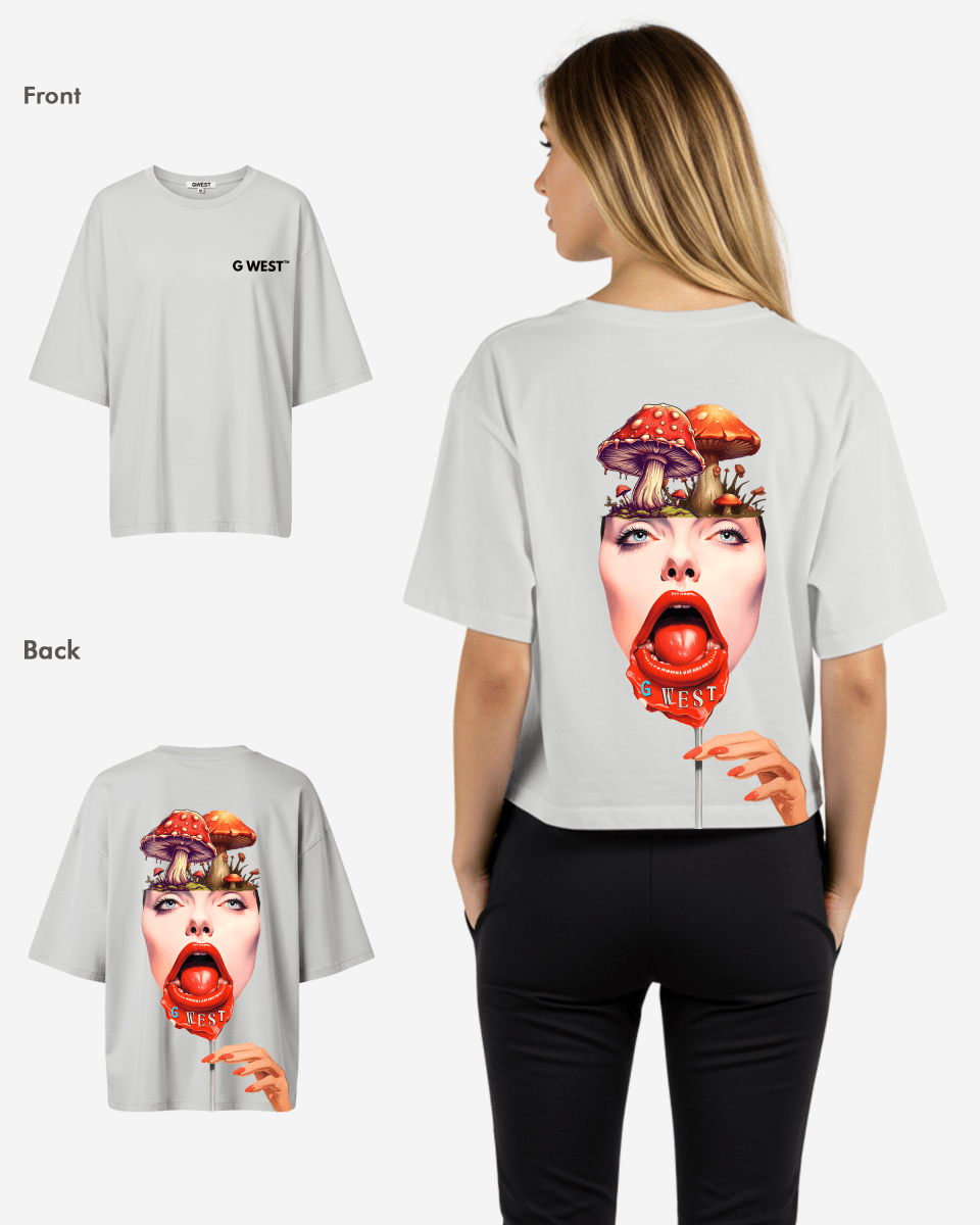 G West Oversized Lollipop Mushroom Oversized Tee - WOMEN
