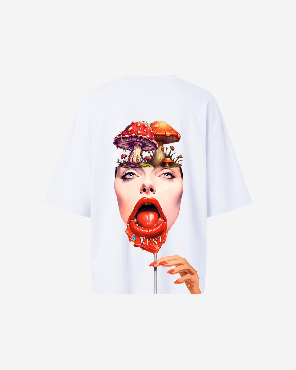 G West Oversized Lollipop Mushroom Oversized Tee - WOMEN