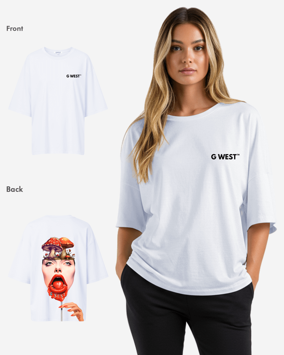 G West Oversized Lollipop Mushroom Oversized Tee - WOMEN