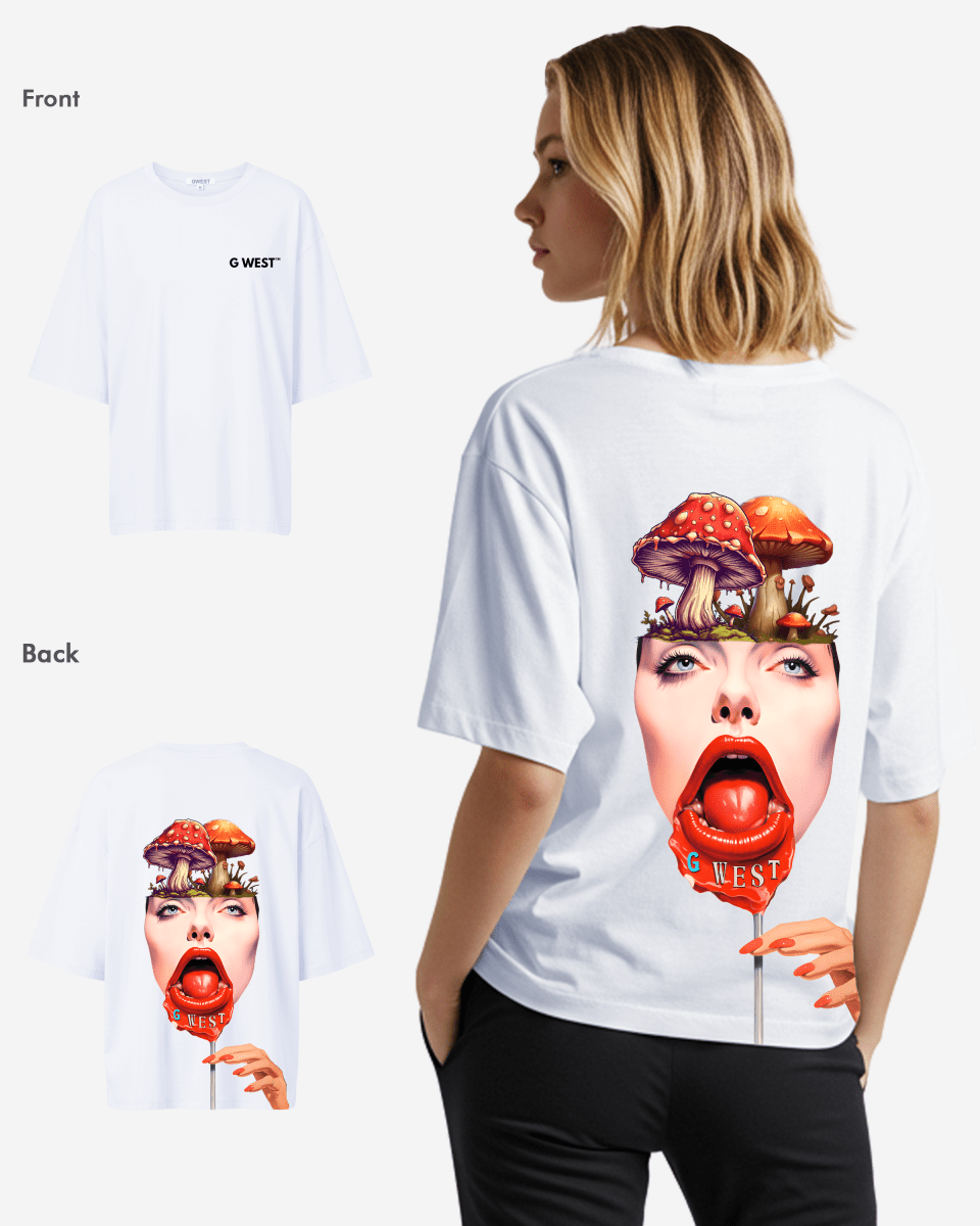 G West Oversized Lollipop Mushroom Oversized Tee - WOMEN