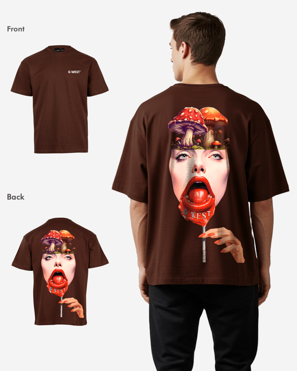 G West Oversized Lollipop Mushroom Oversized Tee