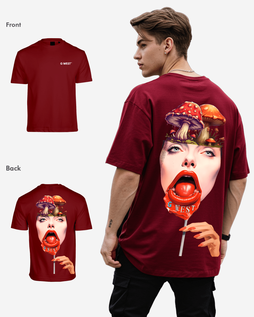 G West Oversized Lollipop Mushroom Oversized Tee