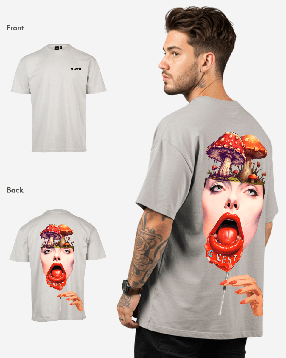 G West Oversized Lollipop Mushroom Oversized Tee