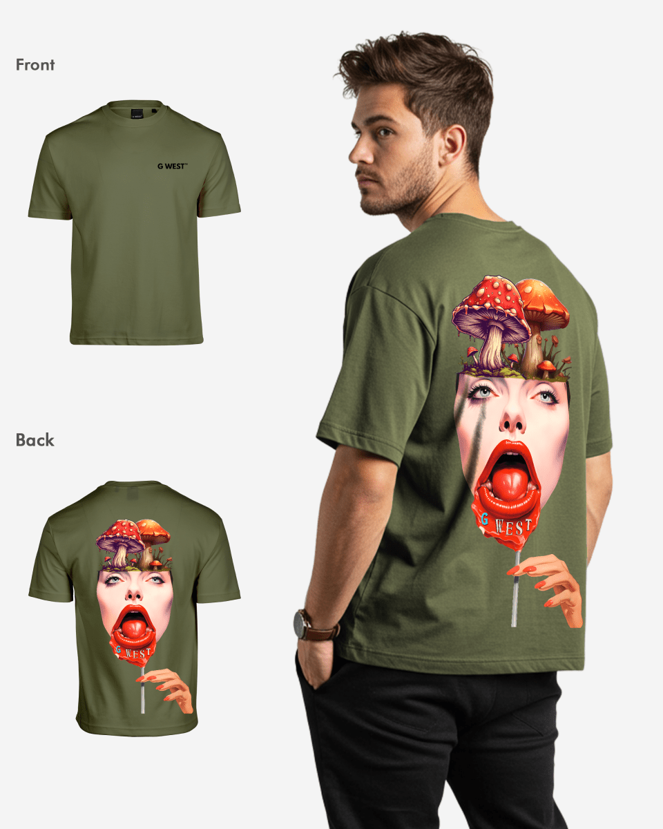 G West Oversized Lollipop Mushroom Oversized Tee