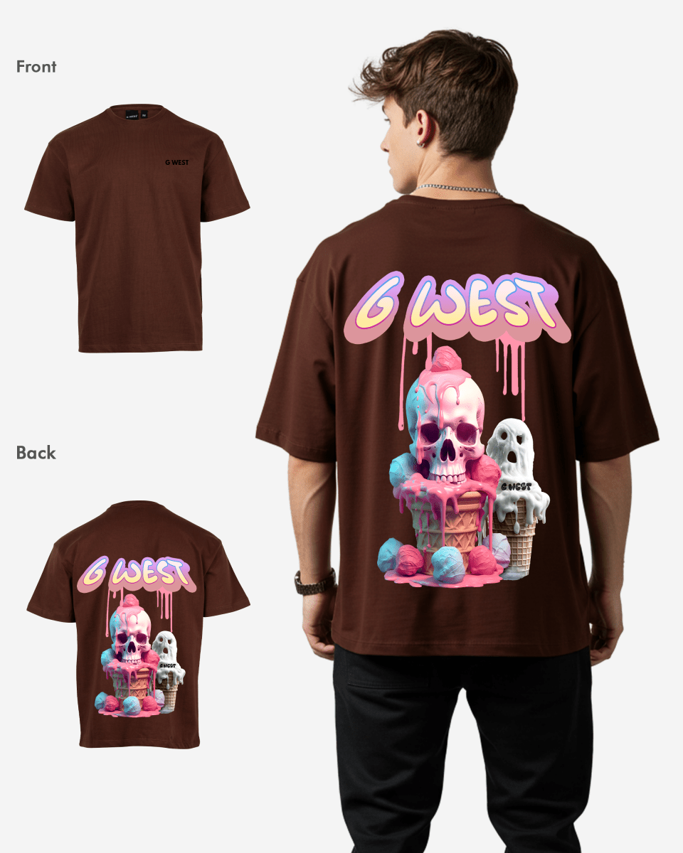 G West Oversized Melting Ice Cream Tee