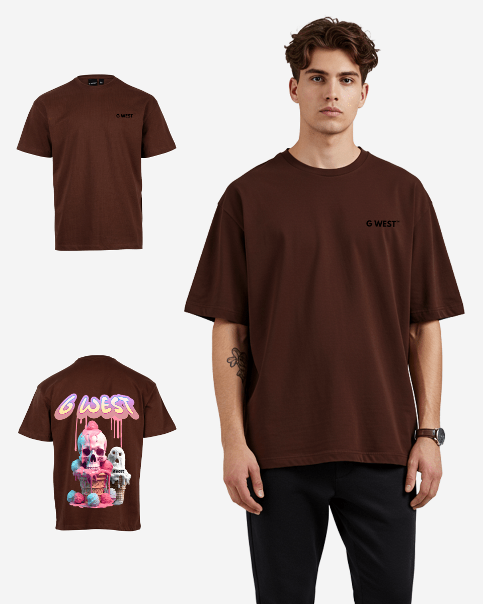 G West Oversized Melting Ice Cream Tee