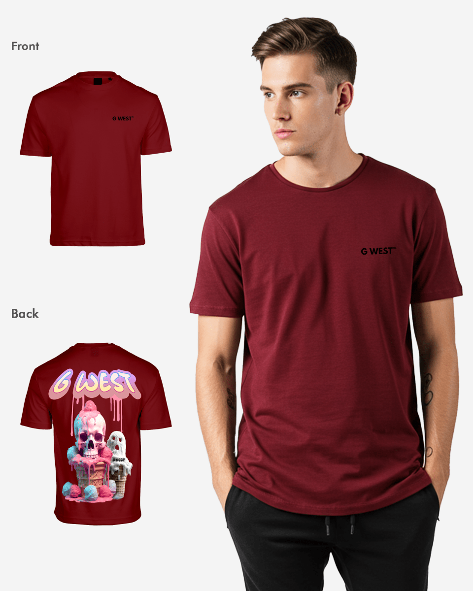 G West Oversized Melting Ice Cream Tee