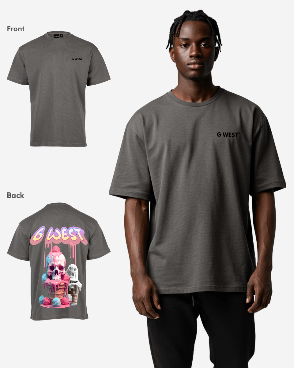 G West Oversized Melting Ice Cream Tee