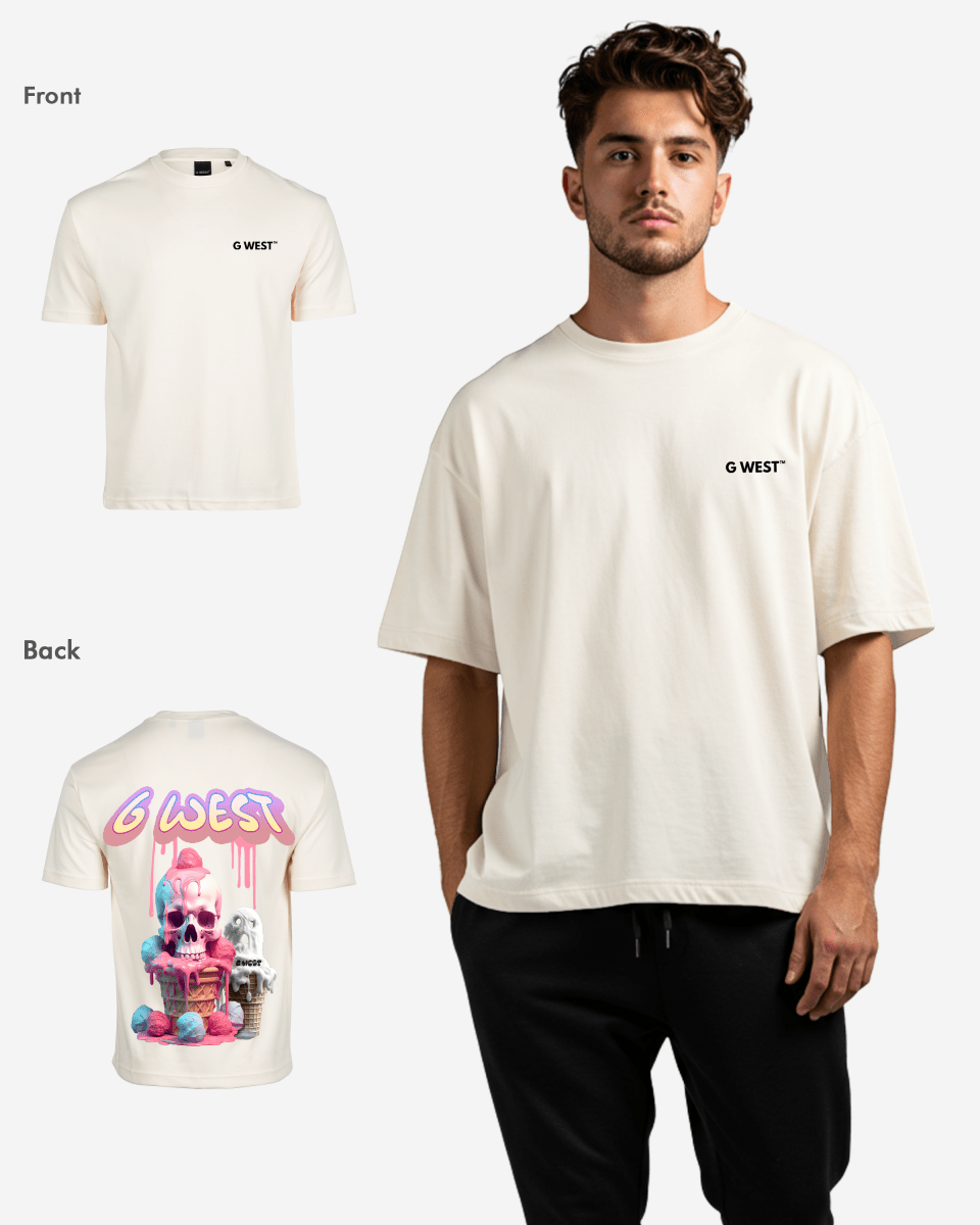 G West Oversized Melting Ice Cream Tee