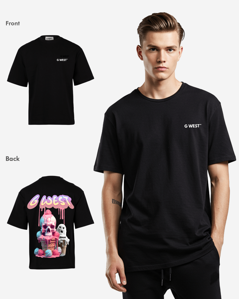 G West Oversized Melting Ice Cream Tee