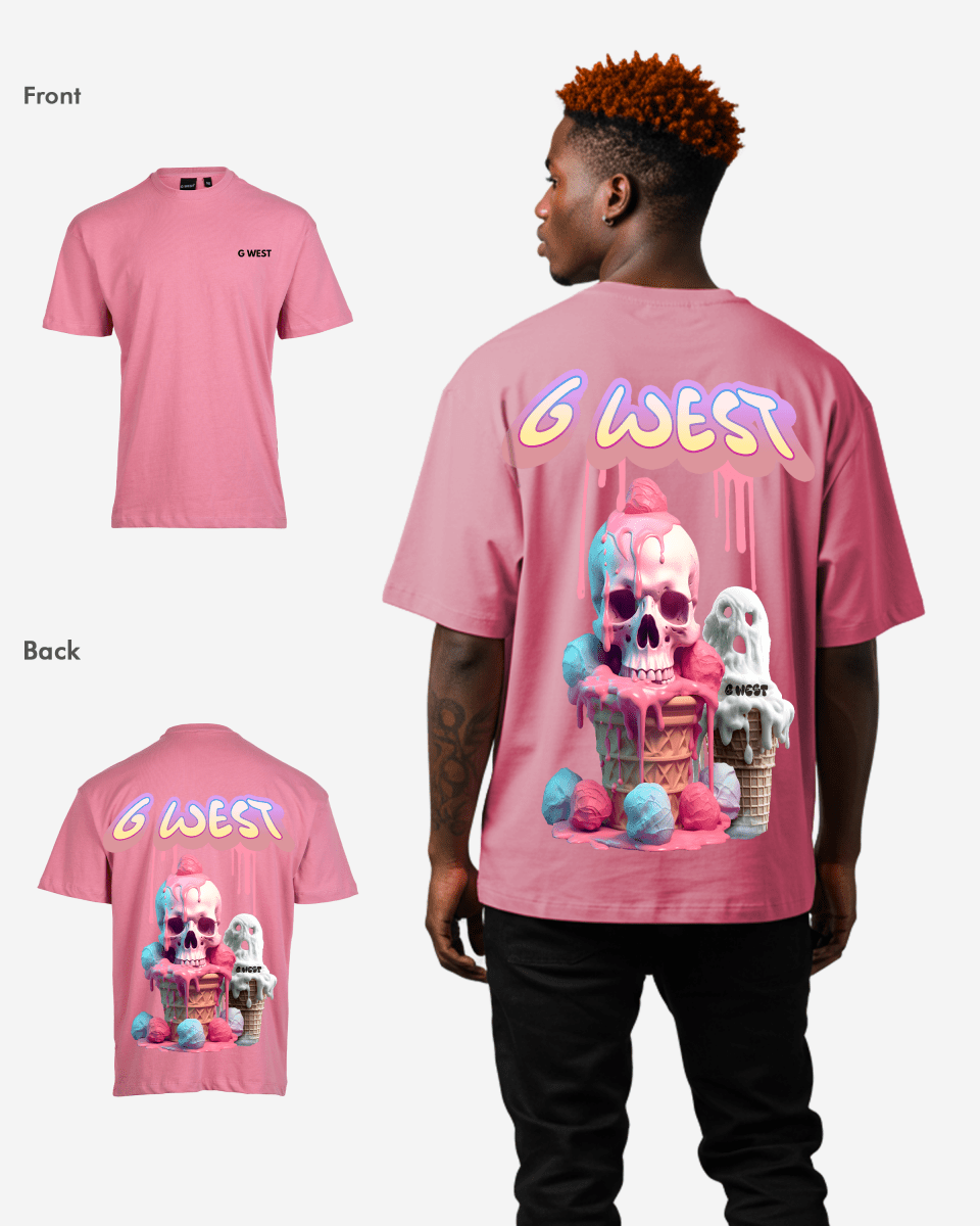 G West Oversized Melting Ice Cream Tee