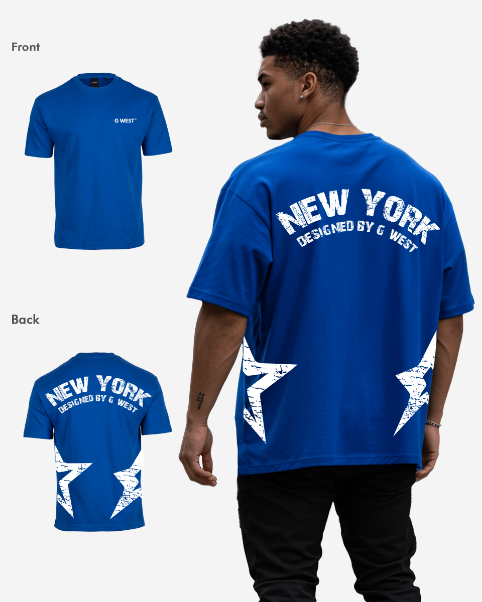 G West Oversized New York Arch Logo Tee Gwdtfl9053 - 2 Colors
