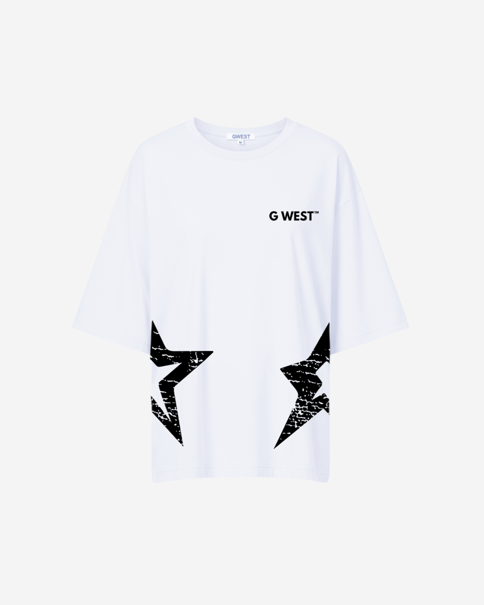 G West Oversized New York Arch Logo Tee  - WOMEN