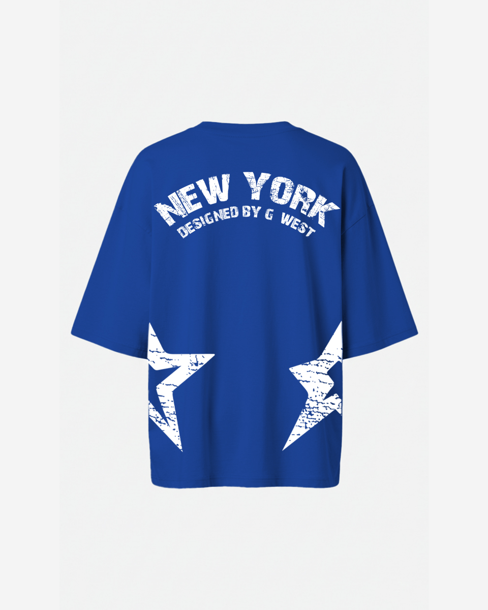 G West Oversized New York Arch Logo Tee  - WOMEN