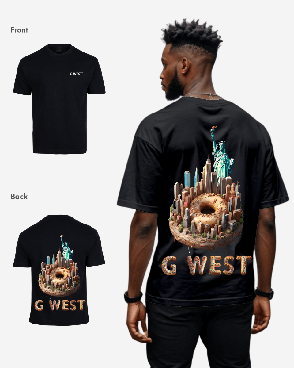G West Oversized Nyc Donut T-Shirt - 4 Colors