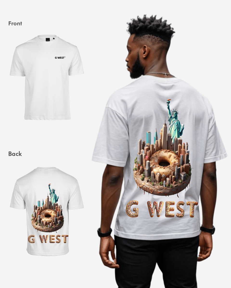 G West Oversized Nyc Donut T-Shirt - 4 Colors
