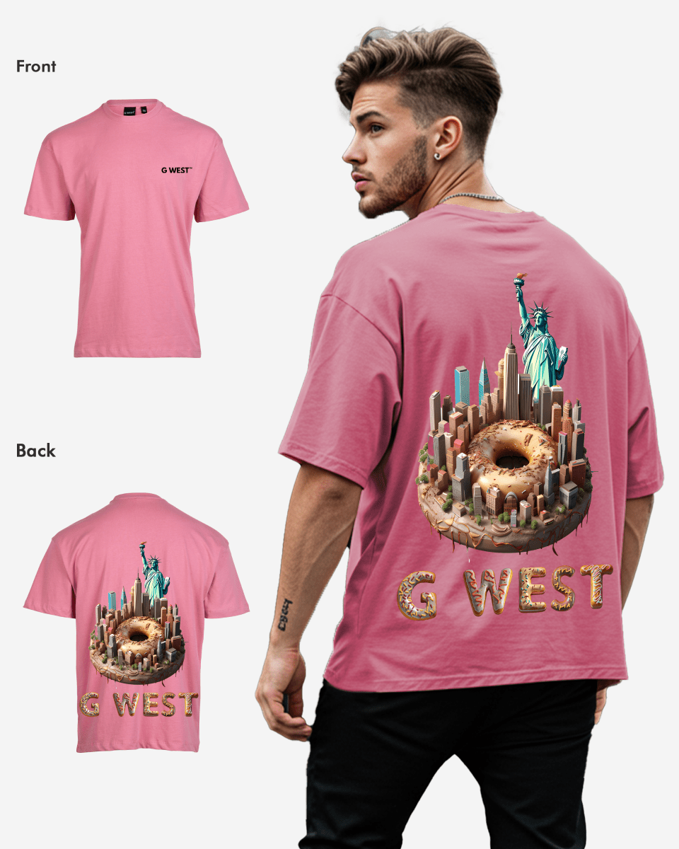 G West Oversized Nyc Donut T-Shirt - 4 Colors