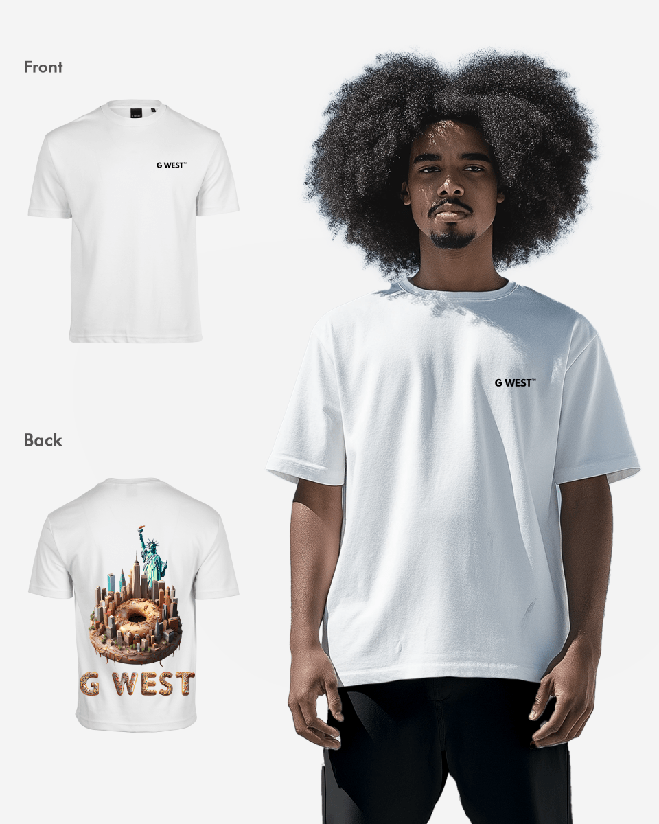 G West Oversized Nyc Donut T-Shirt - 4 Colors
