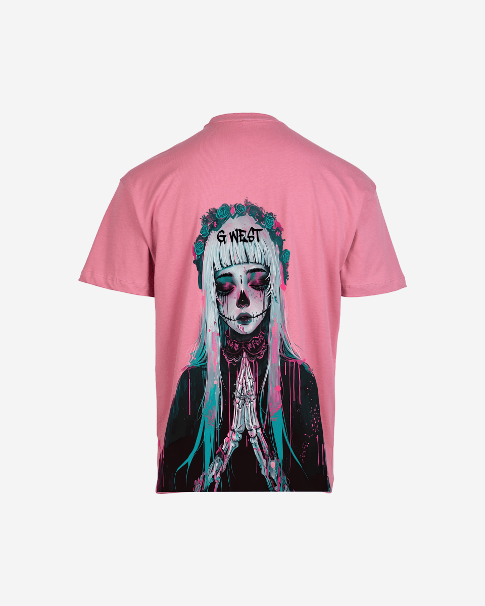G West Oversized Praying Girl T Shirt