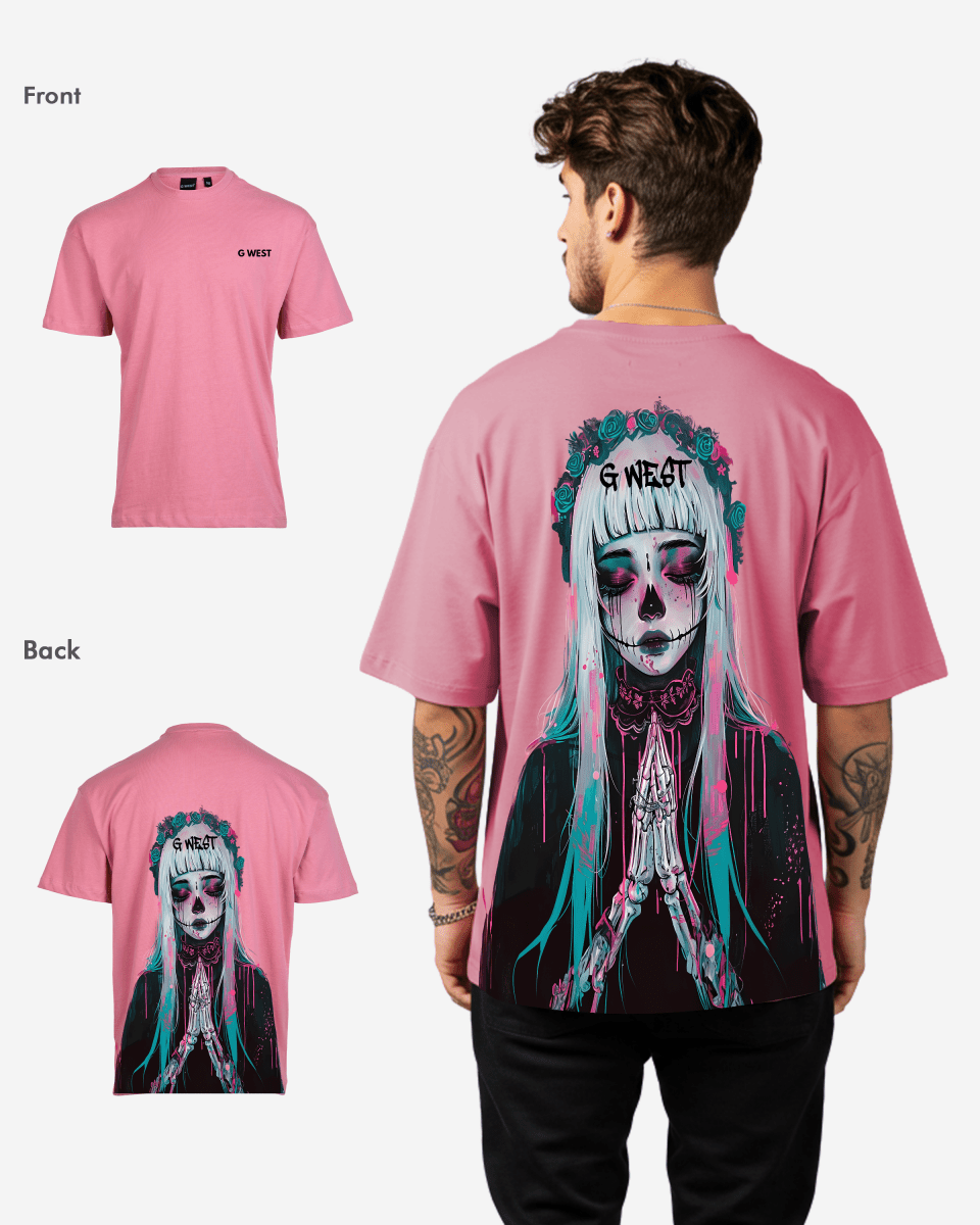 G West Oversized Praying Girl T Shirt