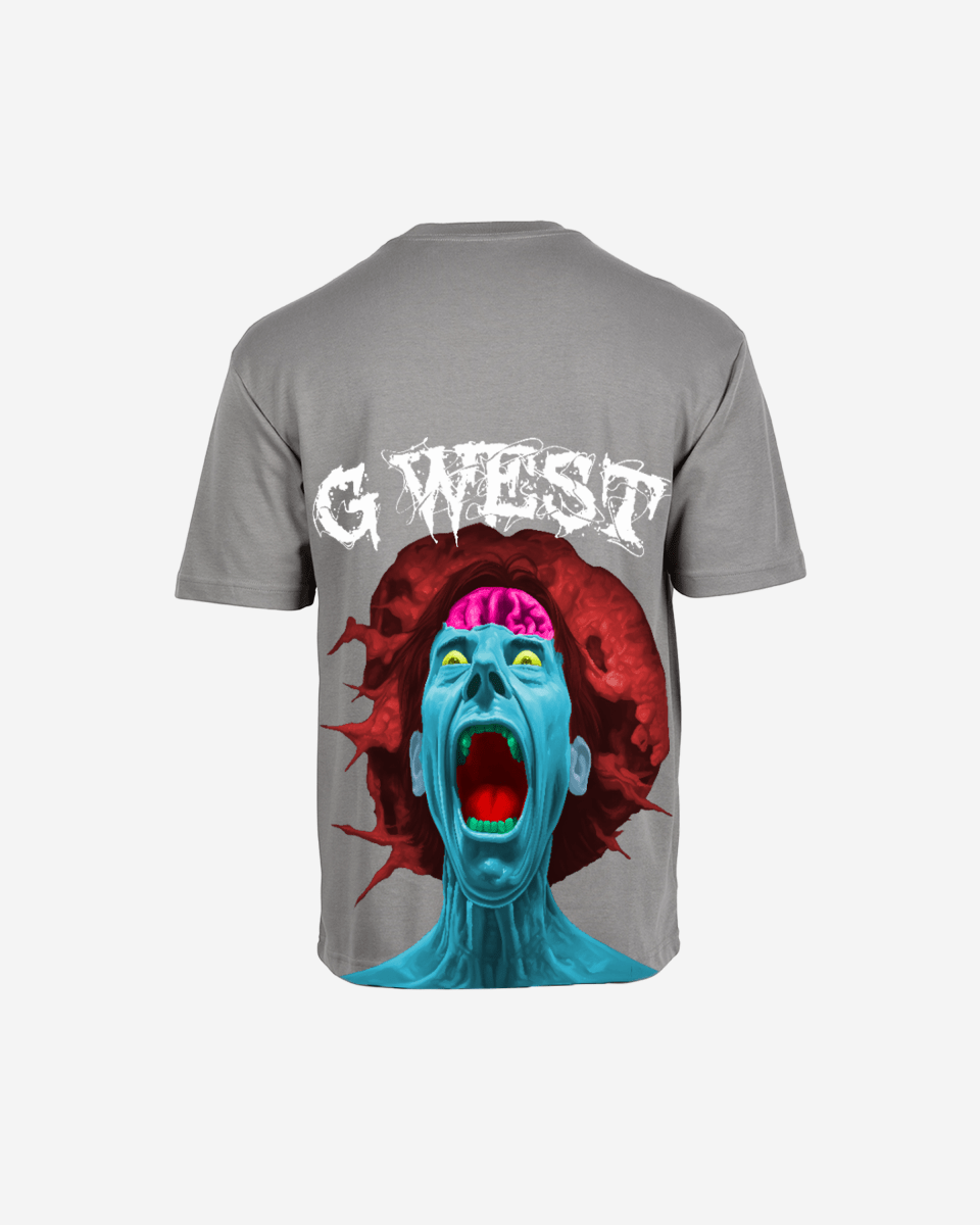 G West Oversized Premium Erupt Brain T-Shirt