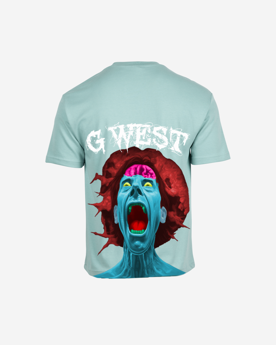G West Oversized Premium Erupt Brain T-Shirt