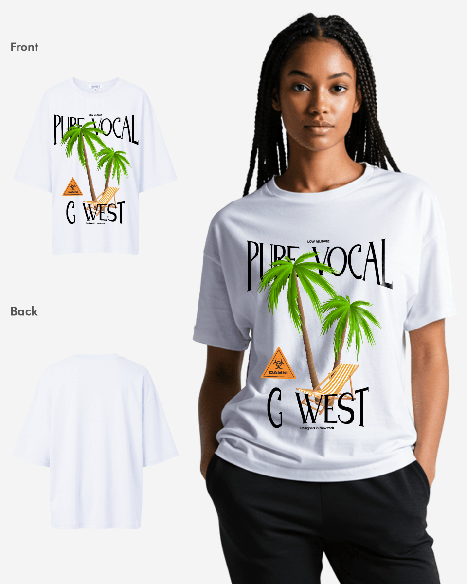 G West Oversized Pure Vocal T Shirt  - WOMEN