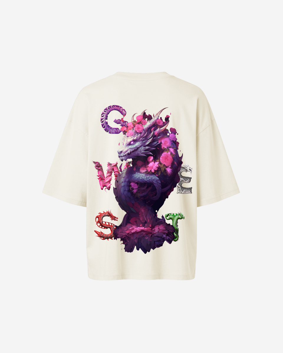 G West Oversized Purple Dragon Tee - Women
