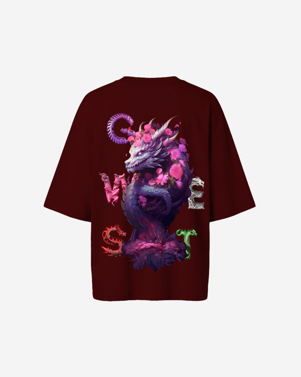 G West Oversized Purple Dragon Tee - Women
