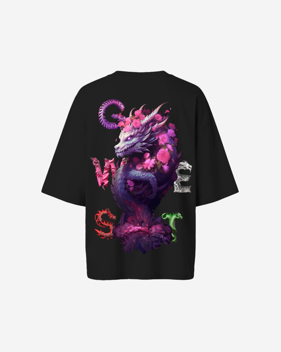 G West Oversized Purple Dragon Tee - Women