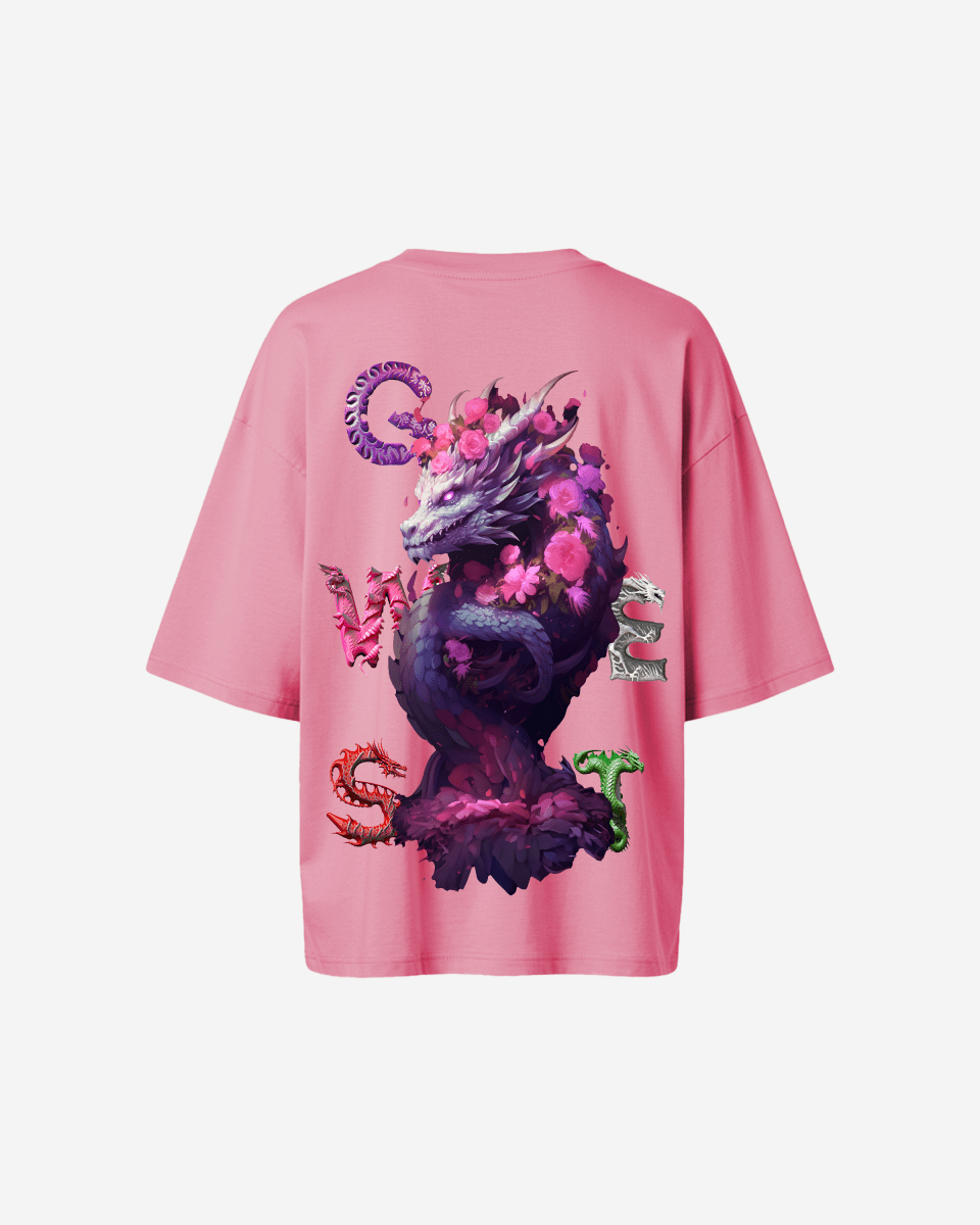 G West Oversized Purple Dragon Tee - Women