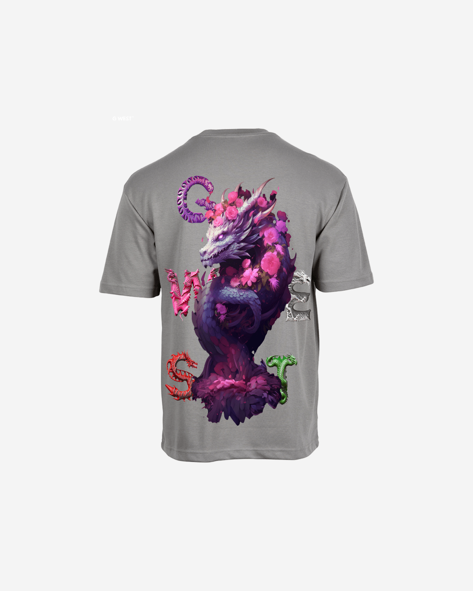 G West Oversized Purple Dragon Tee