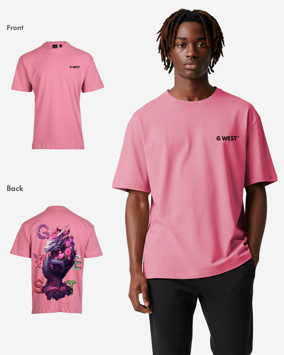 G West Oversized Purple Dragon Tee