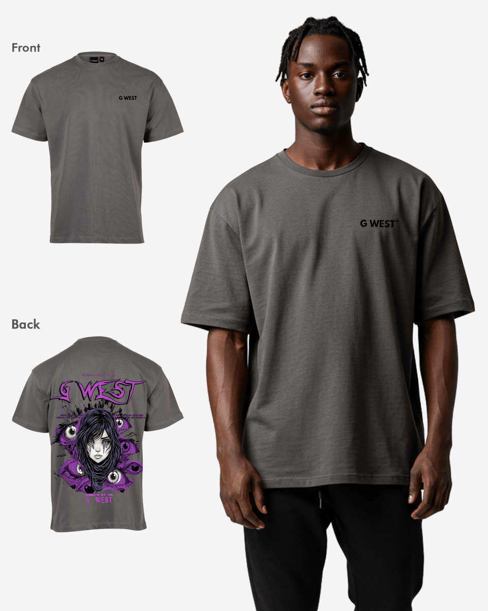 G West Oversized Purple Eye Tee