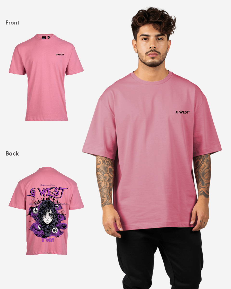 G West Oversized Purple Eye Tee