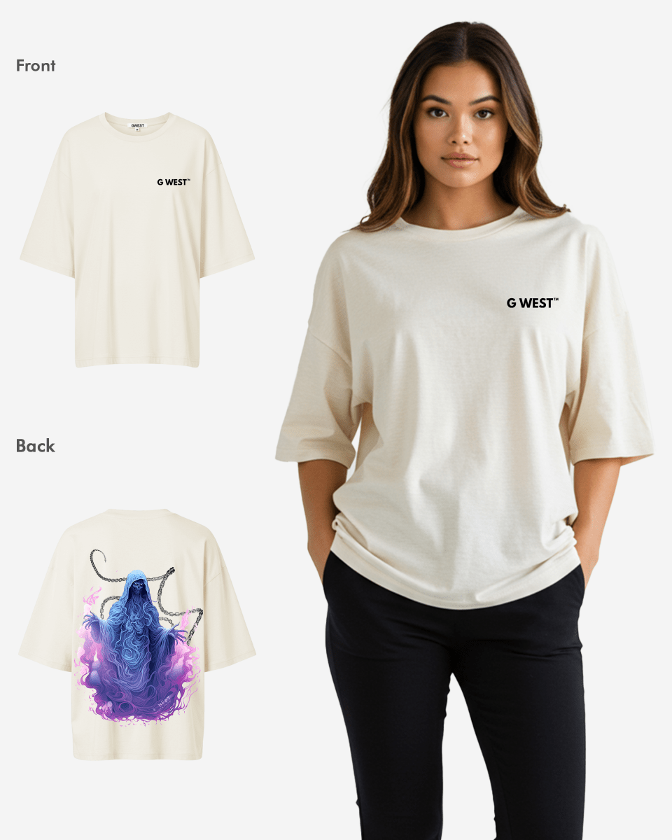G West Oversized Purple Reaper Tee -WOMEN