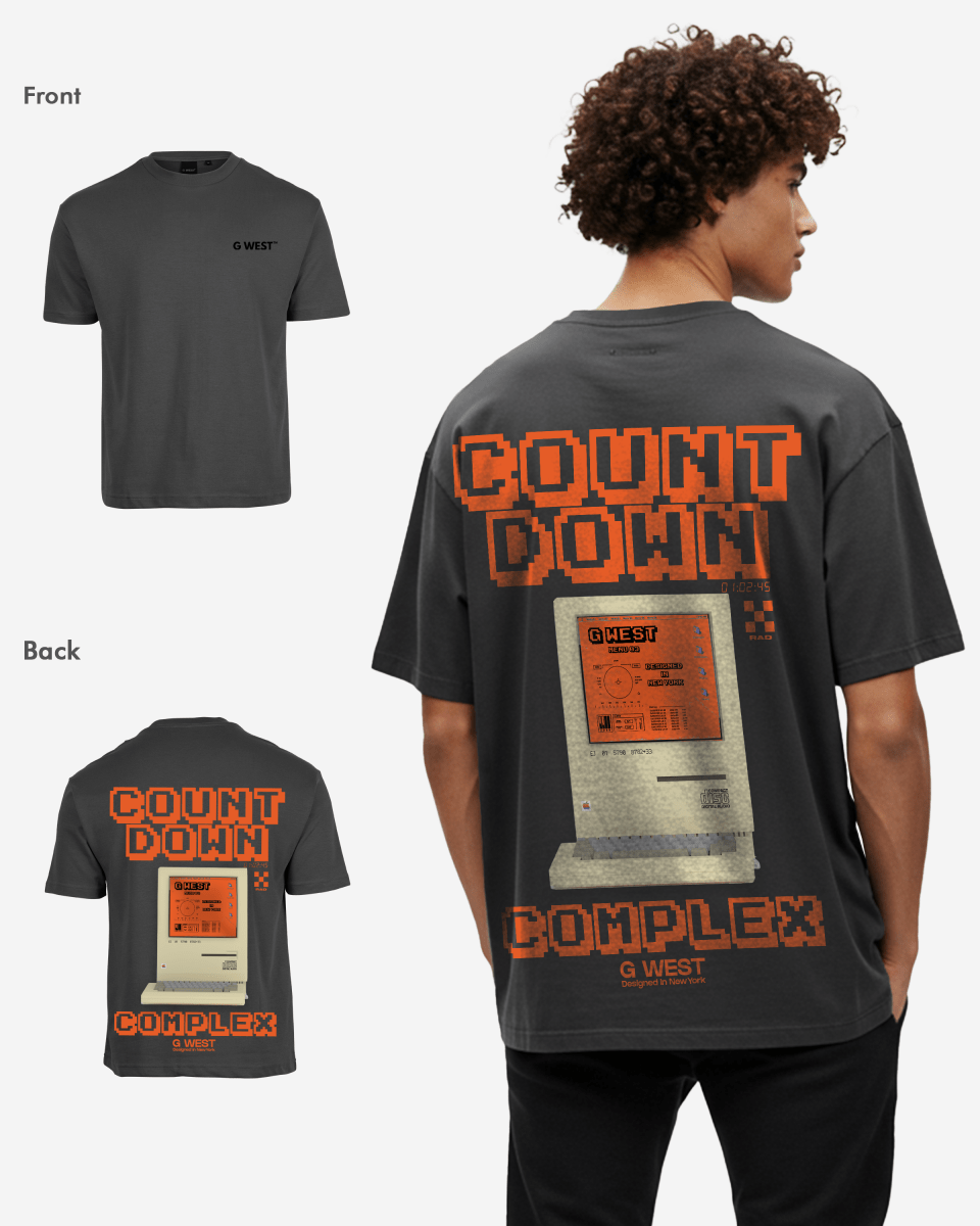 G West Oversized Retro Pc T-Shirt