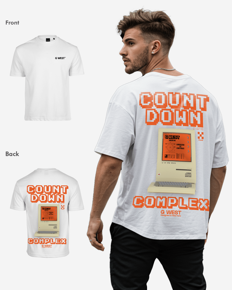 G West Oversized Retro Pc T-Shirt
