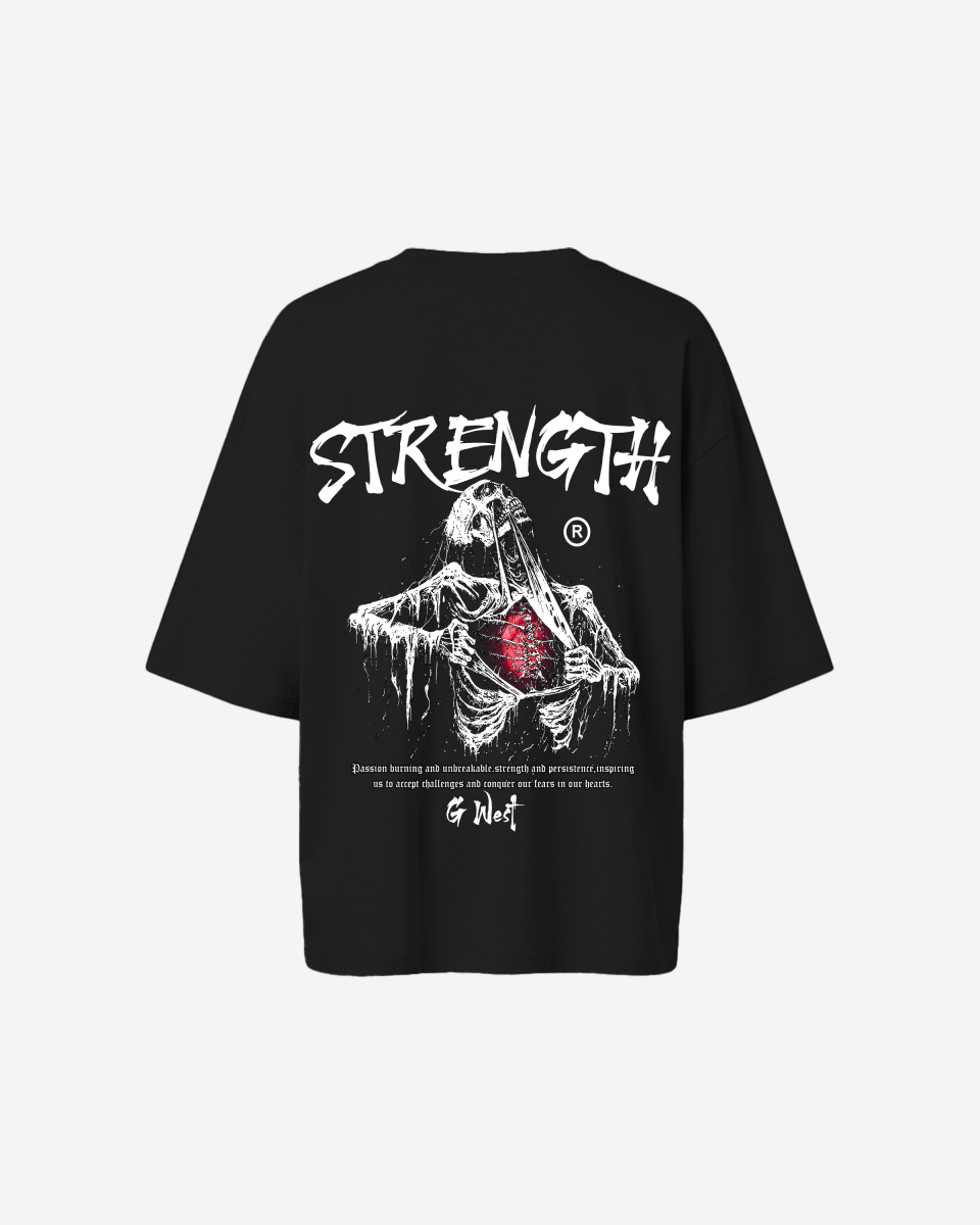 G West Oversized Ripping Skeleton Tee - WOMEN