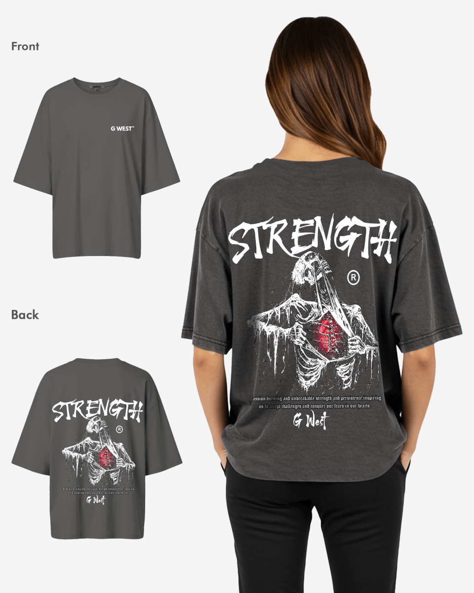 G West Oversized Ripping Skeleton Tee - WOMEN