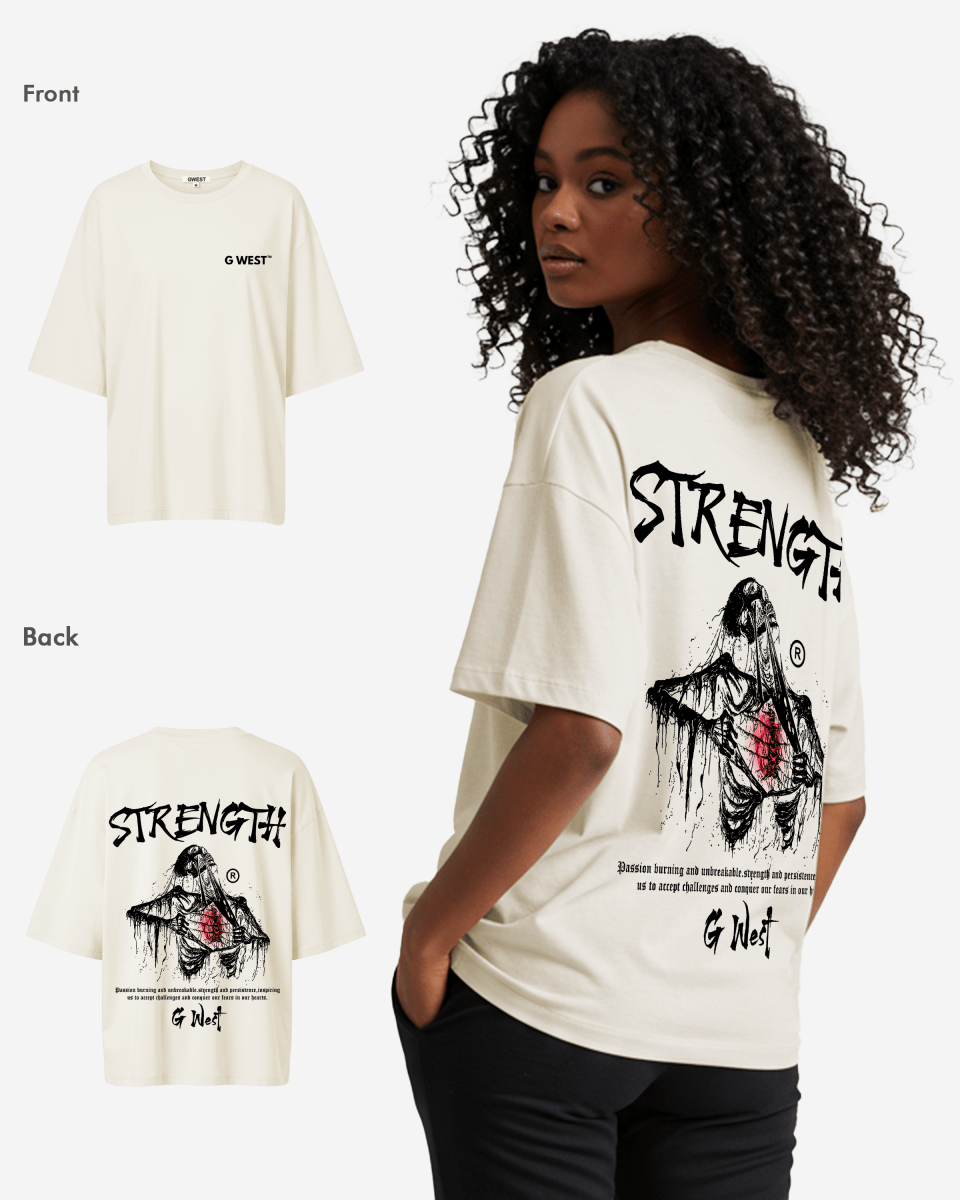 G West Oversized Ripping Skeleton Tee - WOMEN