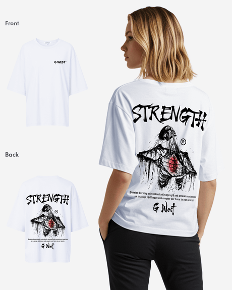 G West Oversized Ripping Skeleton Tee - WOMEN